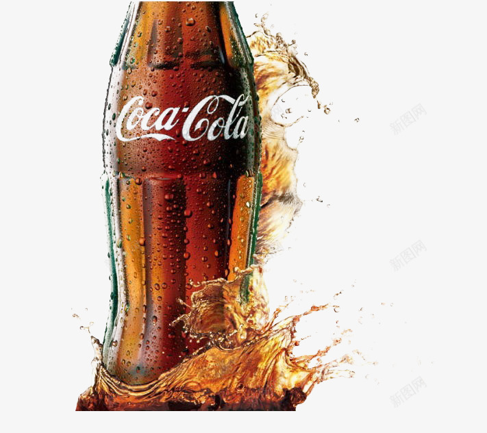 可口可乐玻璃瓶png免抠素材_新图网 https://ixintu.com 创意 包装 可乐 设计 饮料