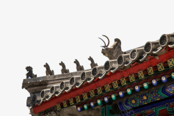 中式古建筑屋脊素材