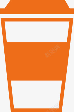 纸杯胶囊咖啡饮品矢量图图标图标