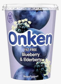 蓝莓酸奶冰激凌素材