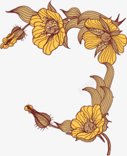 古典中式花纹花边素材