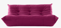 紫色布艺休闲沙发素材