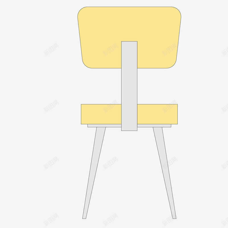 黄色的卡通椅子元素png免抠素材_新图网 https://ixintu.com 免抠图 卡通椅子 效果图 椅子 装饰图 装饰画 黄色椅子