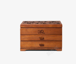 木制珠宝收纳箱弘艺堂木质首饰盒中式欧式复古高清图片