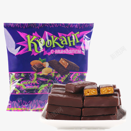 巧克力紫色包装png设计背景_新图网 https://ixintu.com 夹心 巧克力 美味 高清