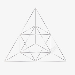线条组成的三角形素材