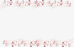 红色圆点边框背景装饰图案矢量图素材