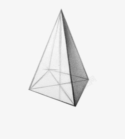三角形几何石膏素材