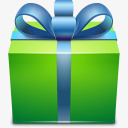 礼品盒子png免抠素材_新图网 https://ixintu.com 正方形蝴蝶结丝带绿色礼物送礼包装