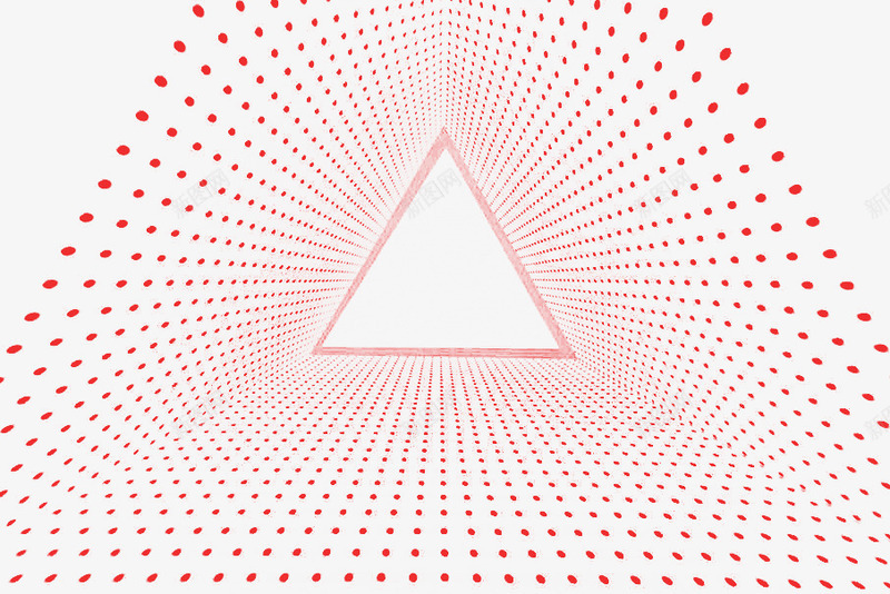 创意圆点三角形png免抠素材_新图网 https://ixintu.com 三维立体 三角形 创意 圆点