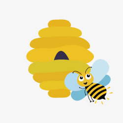 黄色蜜蜂素材