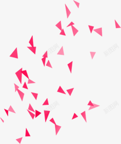 粉色三角形卡通漂浮形png免抠素材_新图网 https://ixintu.com 三角形 卡通 图形 漂浮 粉色 设计
