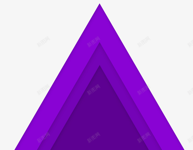 渐变紫色三角形psd免抠素材_新图网 https://ixintu.com 三角形 渐变 紫色 紫色框