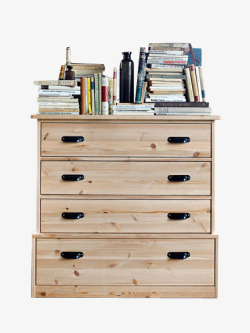 简洁实用的木头桌子木质柜子高清图片