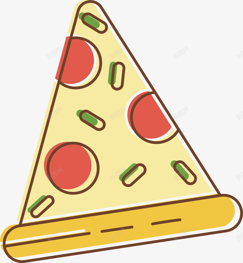 水彩美味披萨矢量图ai免抠素材_新图网 https://ixintu.com 三角形 创意 卡通手绘 披萨 水彩 美食 食物 矢量图