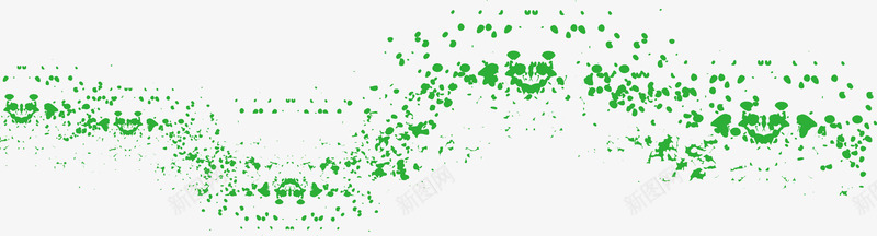 绿色喷墨效果图案矢量图ai免抠素材_新图网 https://ixintu.com 中式风格 喷溅素材 绿色喷墨效果图案 矢量图