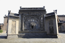 中国传统古迹墙檐素材