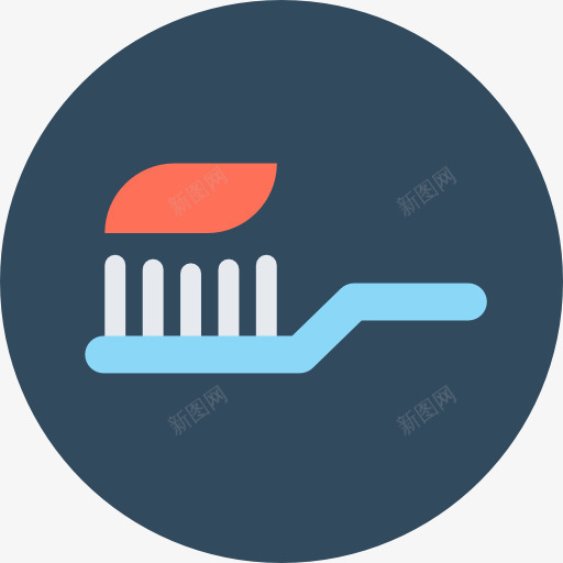 Toothbrush图标png_新图网 https://ixintu.com 保健 保健和医疗 卫生 牙刷 牙膏 美容