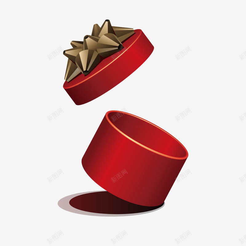 红色圆形糖果盒png免抠素材_新图网 https://ixintu.com 包装盒子 圆形 戒指盒子 盒子 礼品盒 红色 结婚戒指盒