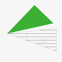 绿色色块线条三角形矢量图素材