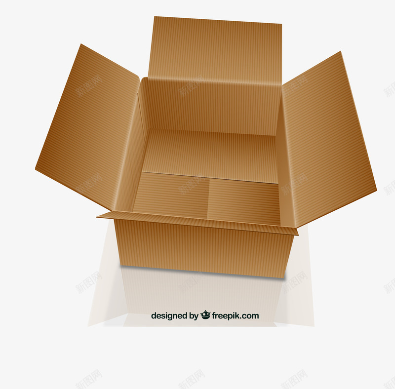 敞开的纸箱png免抠素材_新图网 https://ixintu.com 包装效果图 包装设计 纸箱效果图