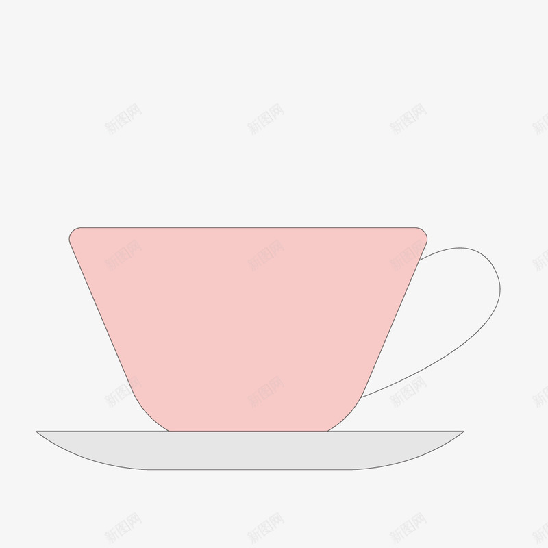 手绘卡通咖啡杯装饰海报png免抠素材_新图网 https://ixintu.com PPT模板设计 咖啡 咖啡杯 封面设计 文艺风装饰图案 粉红色咖啡杯 网页设计
