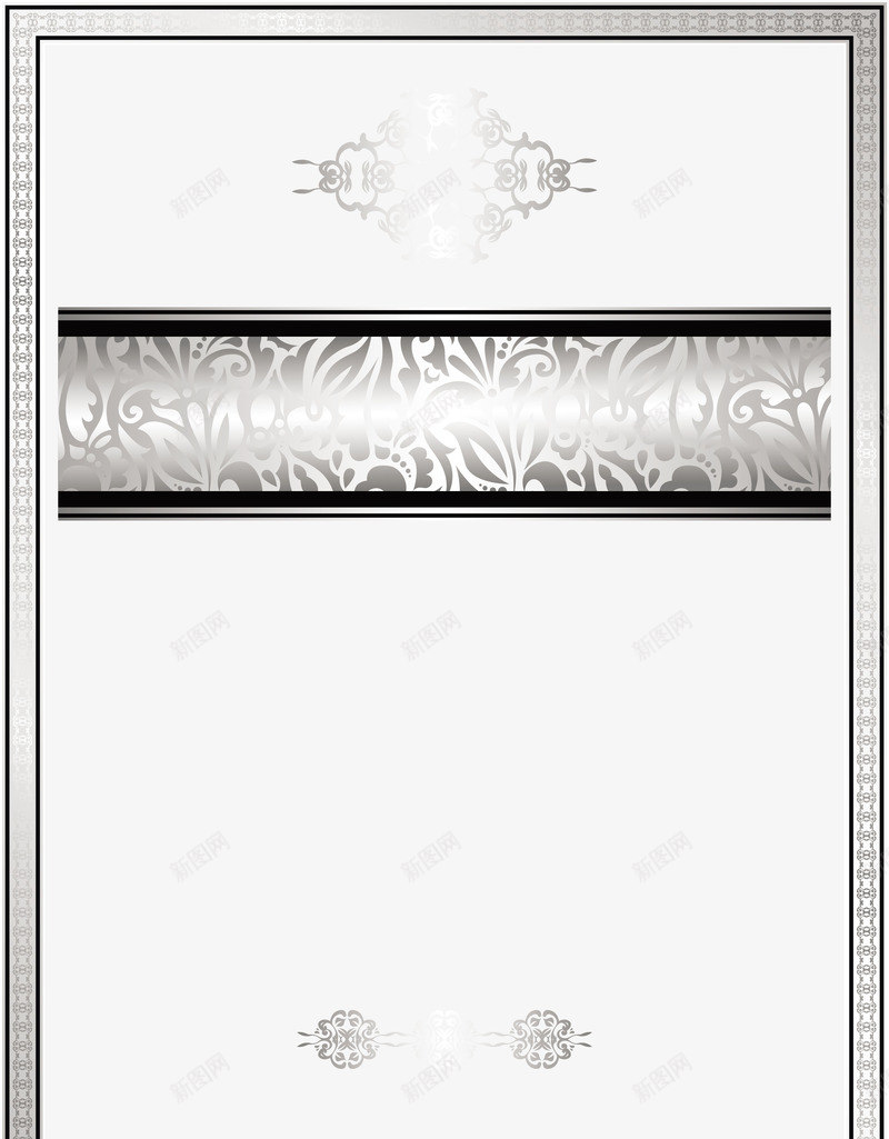 复古银色边框纹理png免抠素材_新图网 https://ixintu.com 免抠PNG 复古花纹 精美花纹 花边 花边边框 证书边框 金属边框 高档边框