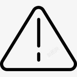 火三角信号图标感叹注意三角信号图标高清图片