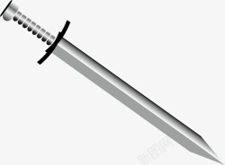 复古曲线装饰剑矢量图素材