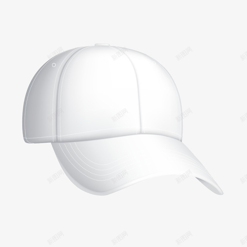 白色鸭舌帽时尚帽子png免抠素材_新图网 https://ixintu.com 帽子 时尚 白色 鸭舌帽