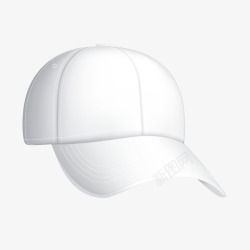 白色鸭舌帽时尚帽子素材