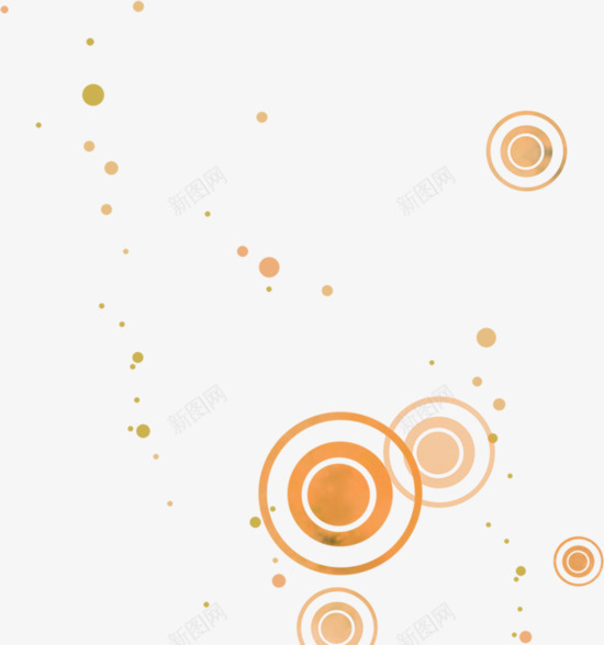 橙色圆点底纹png免抠素材_新图网 https://ixintu.com 圆点 底纹 手绘 装饰