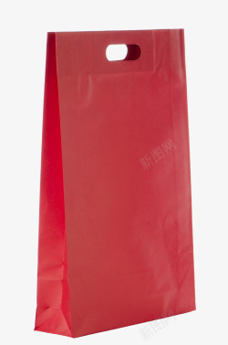 全麦油纸袋手绘红色油纸手提袋高清图片