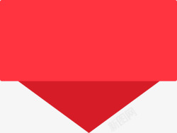红色三角形背景素材