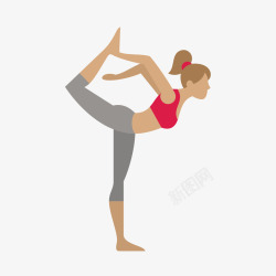 瑜珈运动运动美女高清图片