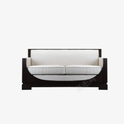 三人座中式沙发实物简约黑白新中式沙发高清图片