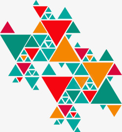 几何三角抽象背景素材