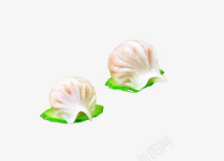 实物黄瓜水晶虾饺素材