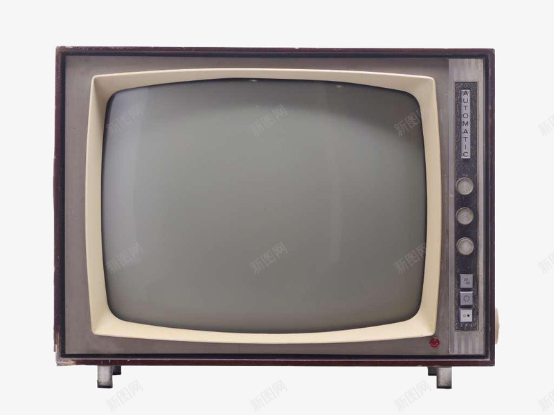电视机png免抠素材_新图网 https://ixintu.com 台式电视机 复古 电视故障 老电器 黑白电视机