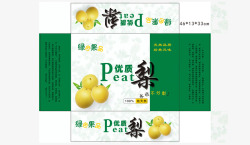 梨包装设计梨礼盒包装高清图片