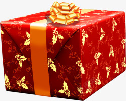 红色喜庆中式花纹包装礼物素材