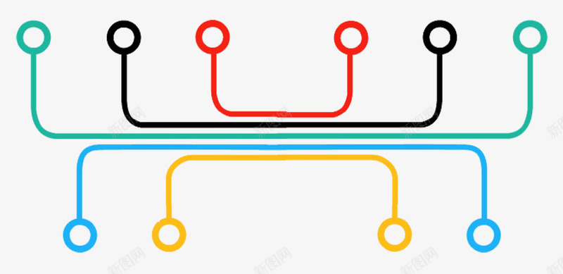 彩色商务圆点png免抠素材_新图网 https://ixintu.com PPT 免抠PNG 分支 商务