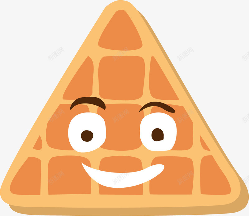 三角形拟人化华夫饼矢量图eps免抠素材_新图网 https://ixintu.com waffle 三角形 卡通华夫饼 卡通风格 卡通饼干 拟人化 矢量华夫饼 矢量图 饼干