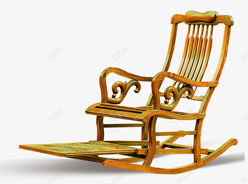 椅子psd免抠素材_新图网 https://ixintu.com 中式 休闲椅 木质 椅子