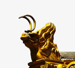 鎏金雕刻中国传统鎏金雕刻图案屋檐高清图片
