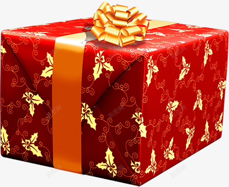 红色精美包装礼物中式png免抠素材_新图网 https://ixintu.com 中式 包装 礼物 精美 红色