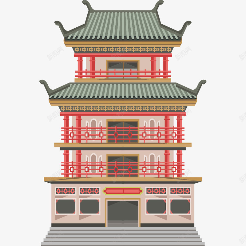 古代的建筑物png免抠素材_新图网 https://ixintu.com PNG素材 复古 建筑物 房屋