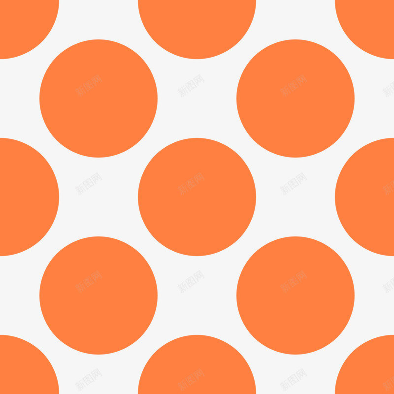 橙色大圆点图案png免抠素材_新图网 https://ixintu.com 圆形 圆点 橙色