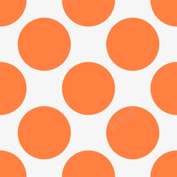 橙色大圆点图案素材