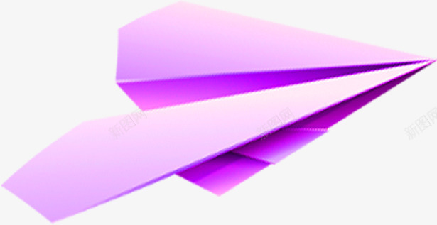 紫色纸飞机效果图png免抠素材_新图网 https://ixintu.com 效果图 紫色 飞机